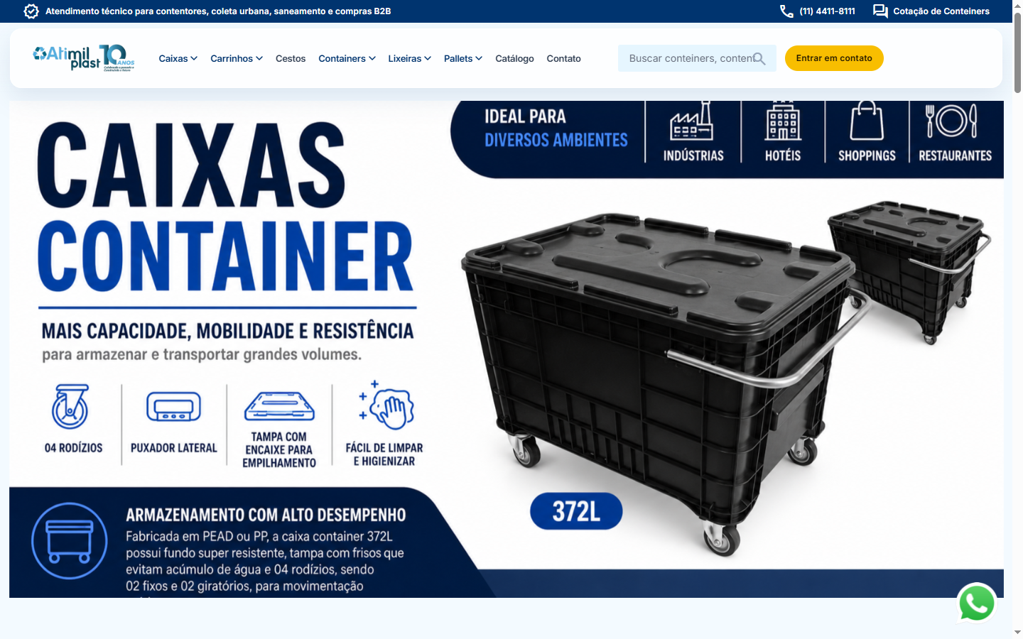 Mockup do site Atimil Plast